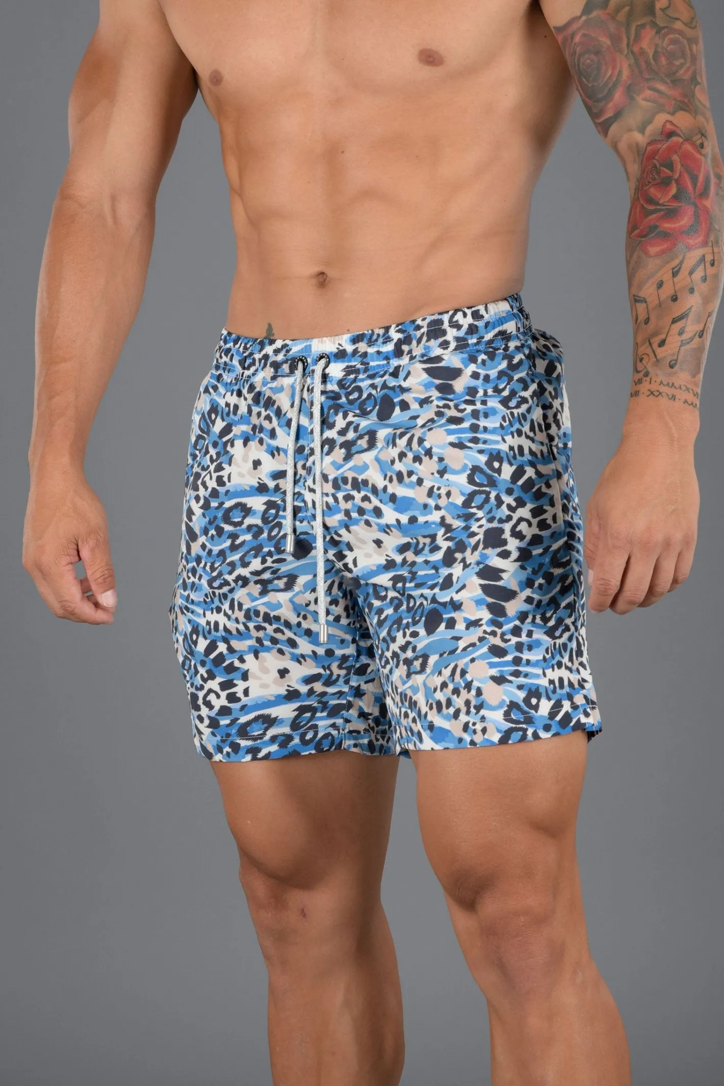 Youngla 128 Abstract Swim Shorts '22<Men Shorts