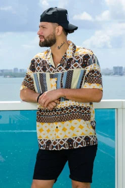 Youngla 445 Cabo Vibez Shirts Printed<Men Shirts