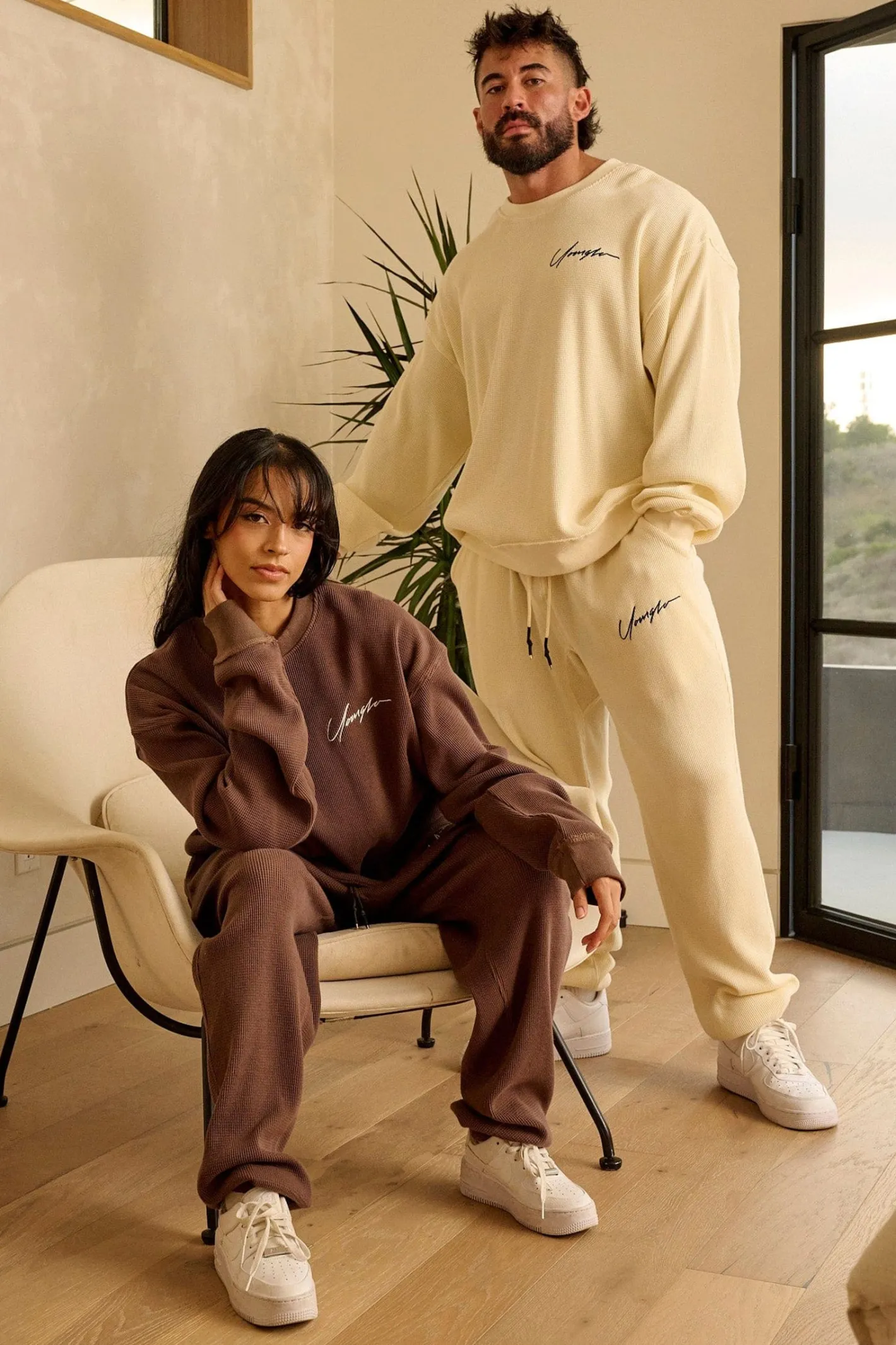 Youngla 207 Cozy Thermal Joggers<Men Joggers