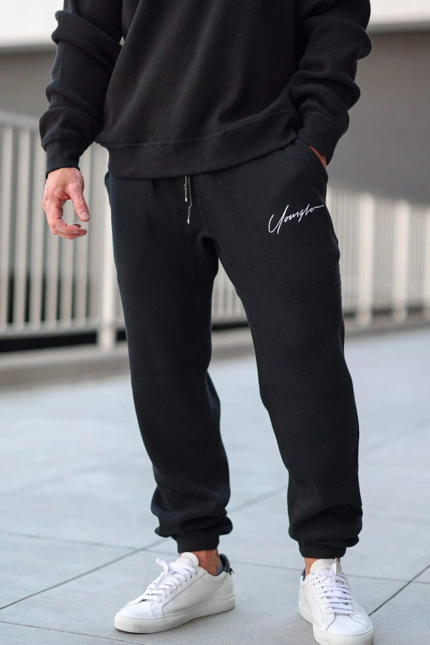 Youngla 207 Cozy Thermal Joggers<Men Joggers