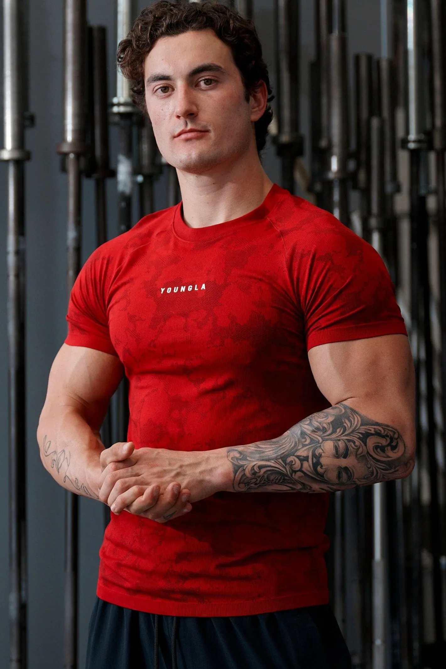 Youngla 437 Digital Compression Tees<Men Shirts