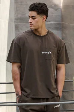 Youngla 416 Eternal Pocket Tees<Men Shirts
