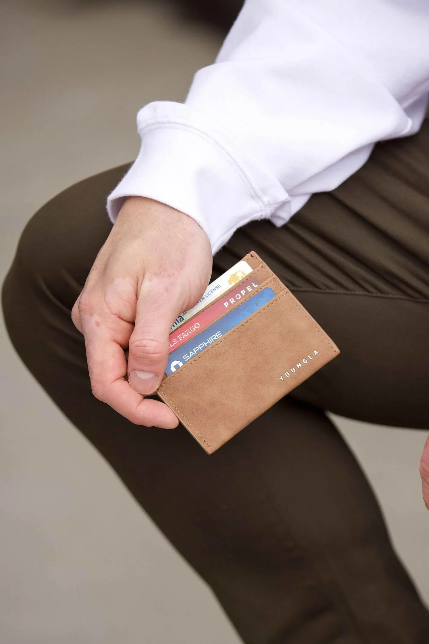 Youngla 725 Executive Card Holder<Men Accessories
