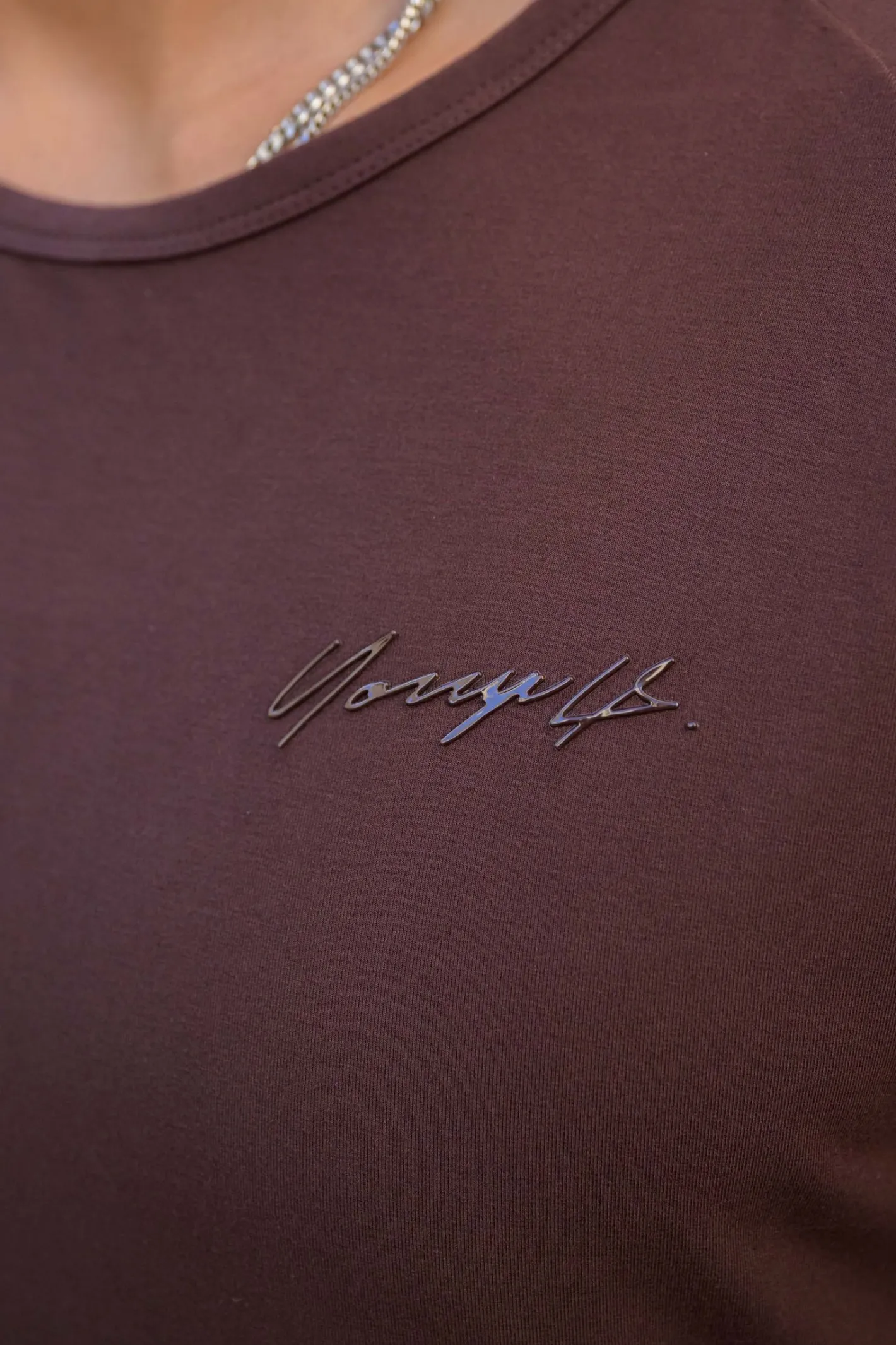 Youngla 422 Fitted Delt Tee<Men Shirts