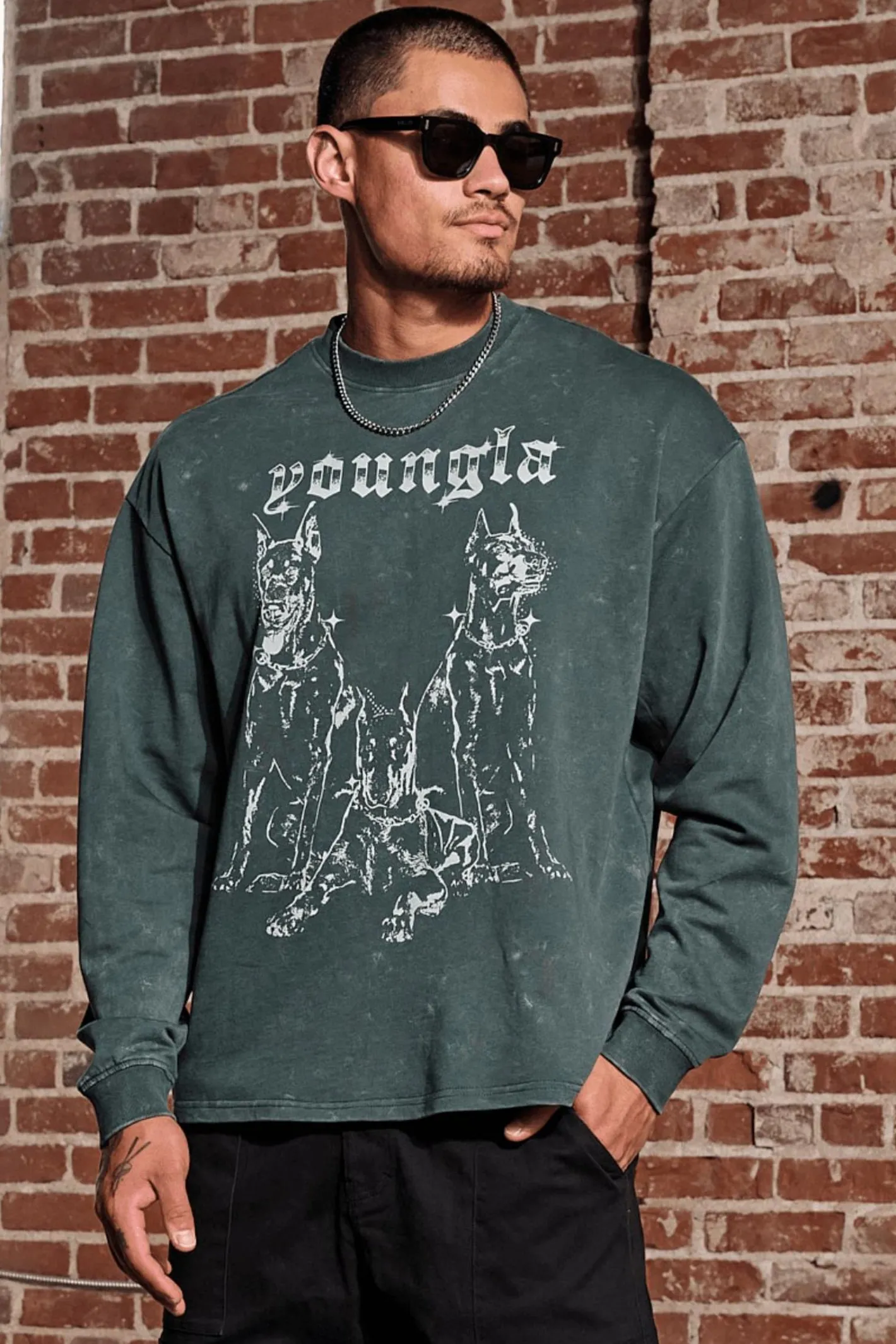 Youngla 804 For All The Dogs Longsleeves<Men Shirts