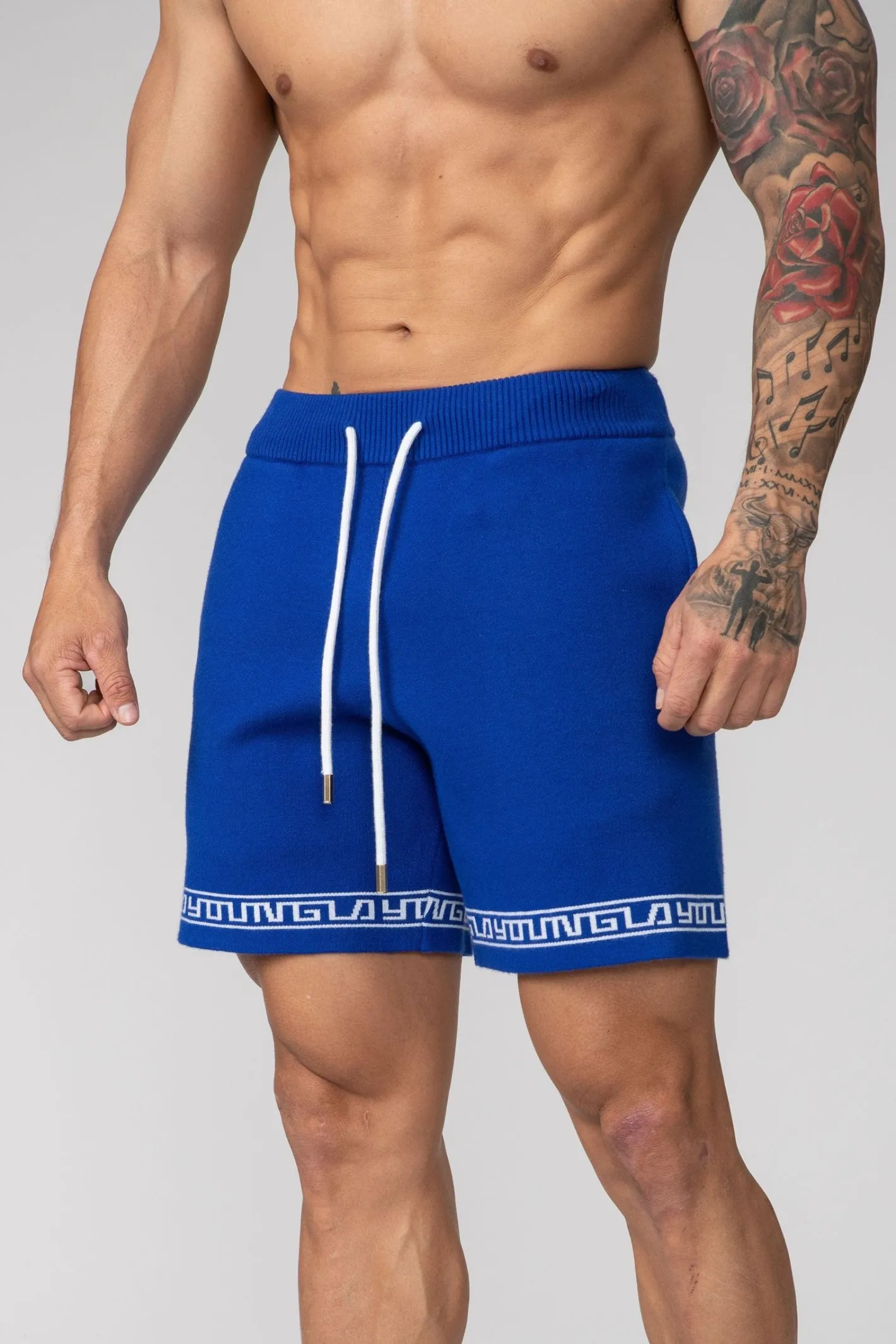 Youngla 116 Hieroglyphic Knitted Shorts<Men Shorts