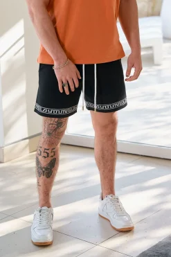 Youngla 116 Hieroglyphic Knitted Shorts<Men Shorts