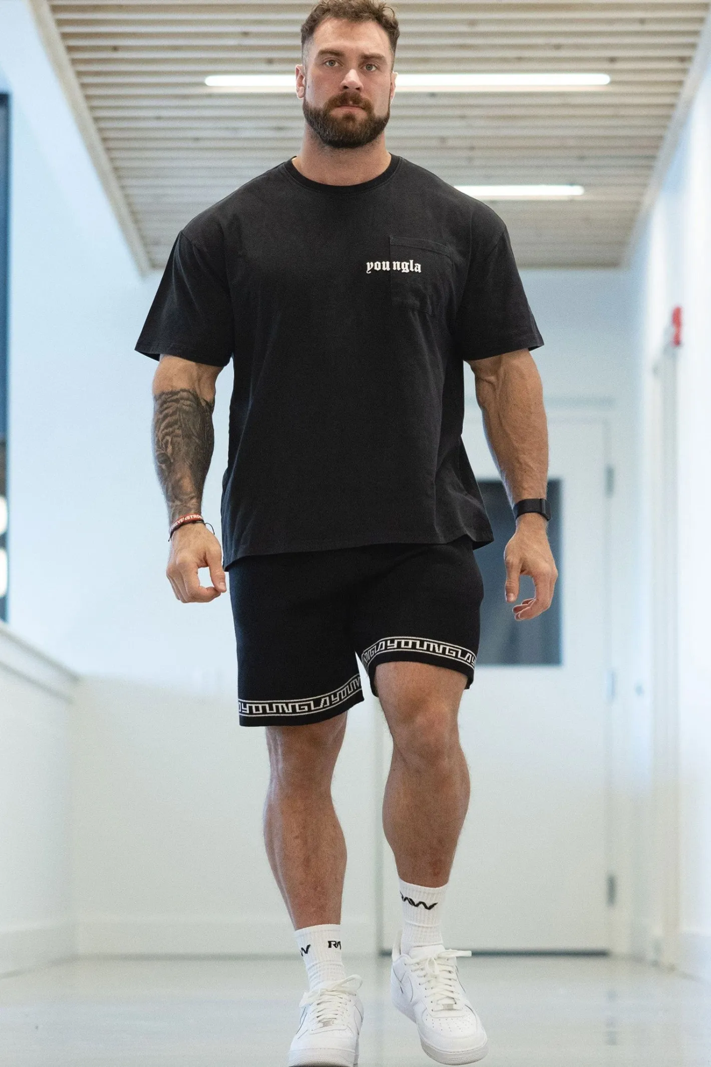 Youngla 116 Hieroglyphic Knitted Shorts<Men Shorts