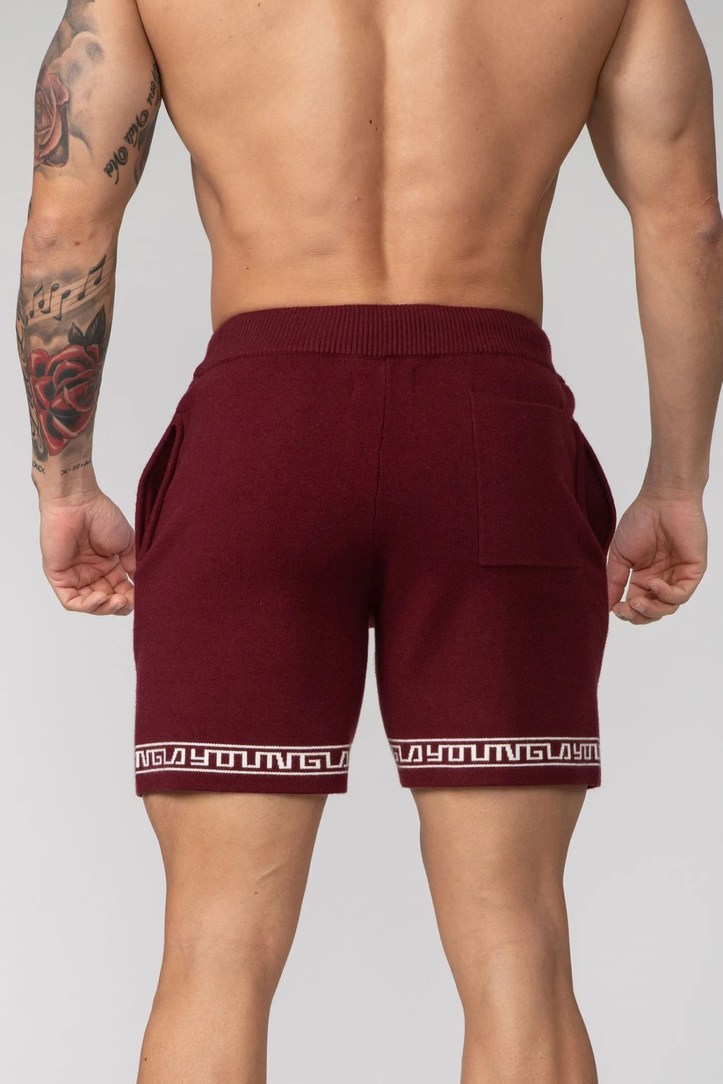 Youngla 116 Hieroglyphic Knitted Shorts<Men Shorts