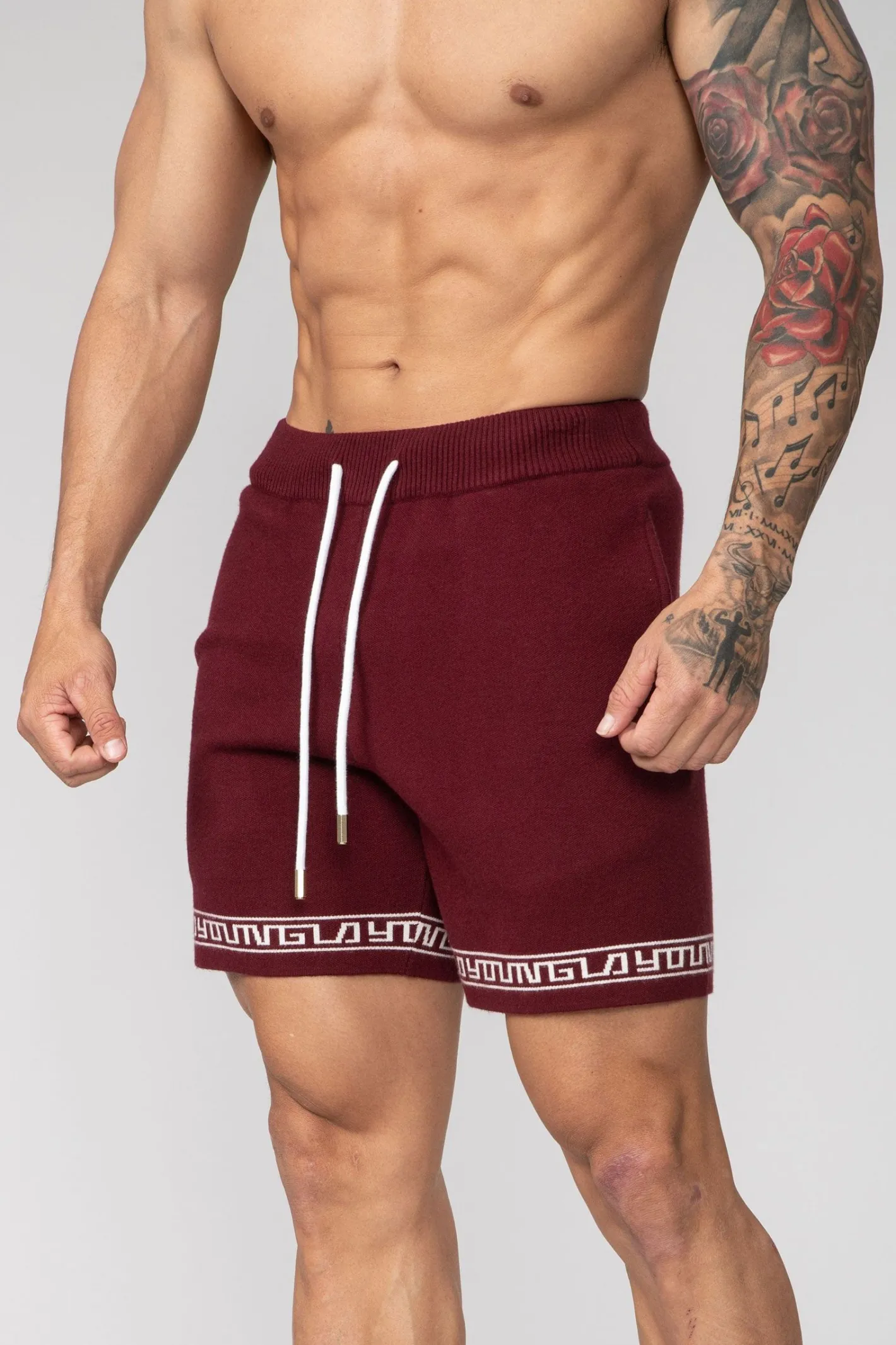 Youngla 116 Hieroglyphic Knitted Shorts<Men Shorts