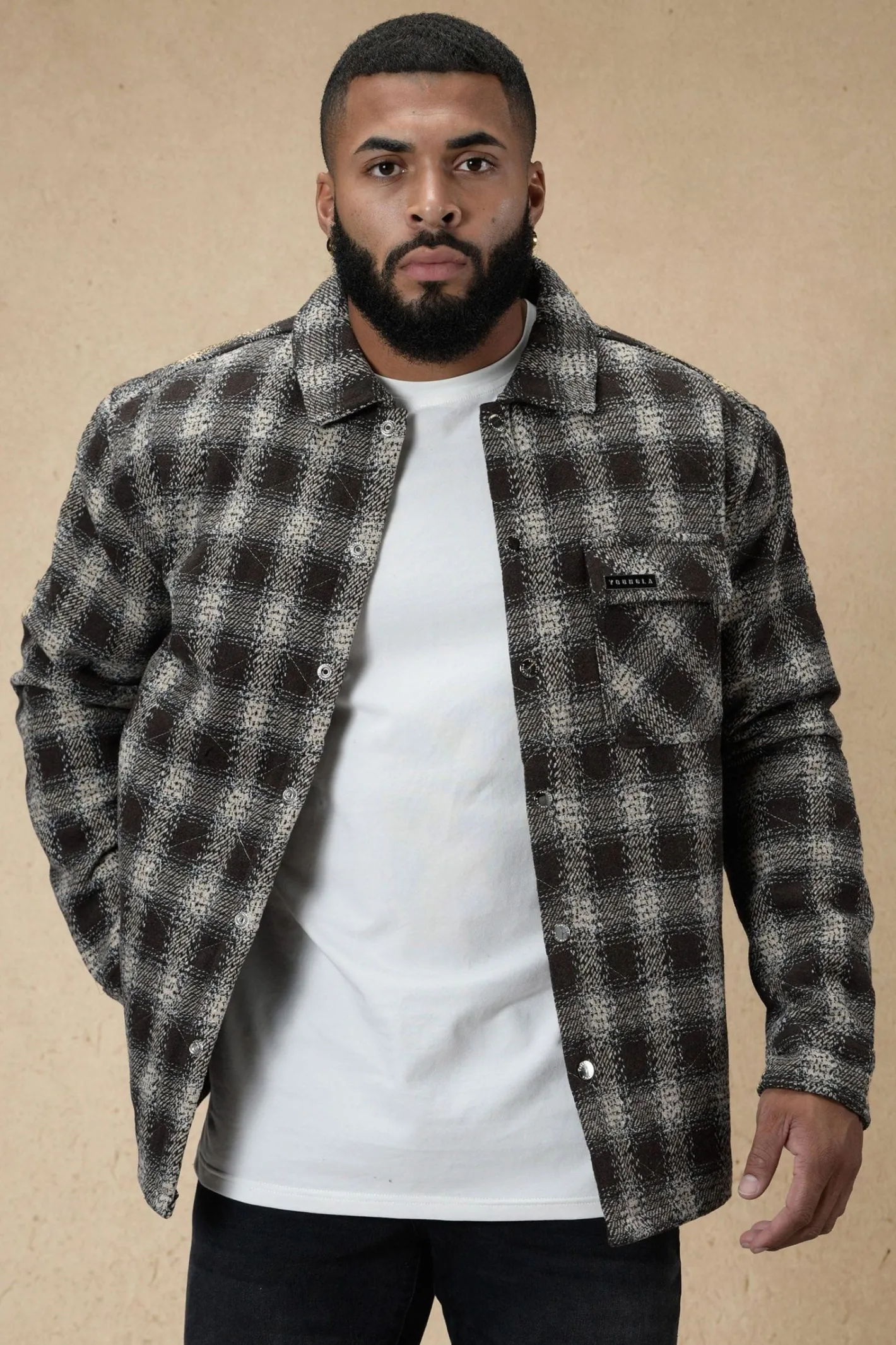 Youngla 556 High Profile Flannel Jacket<Men Outerwear