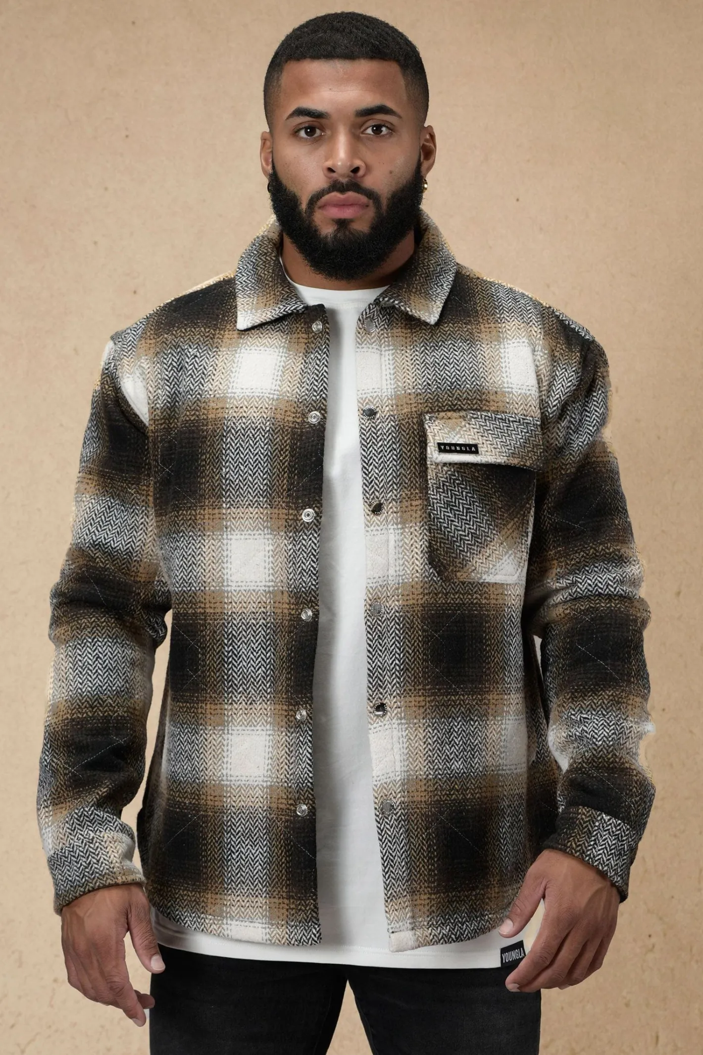 Youngla 556 High Profile Flannel Jacket<Men Outerwear