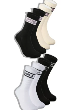 Youngla 712 High Top Socks 4-Pack<Men Accessories