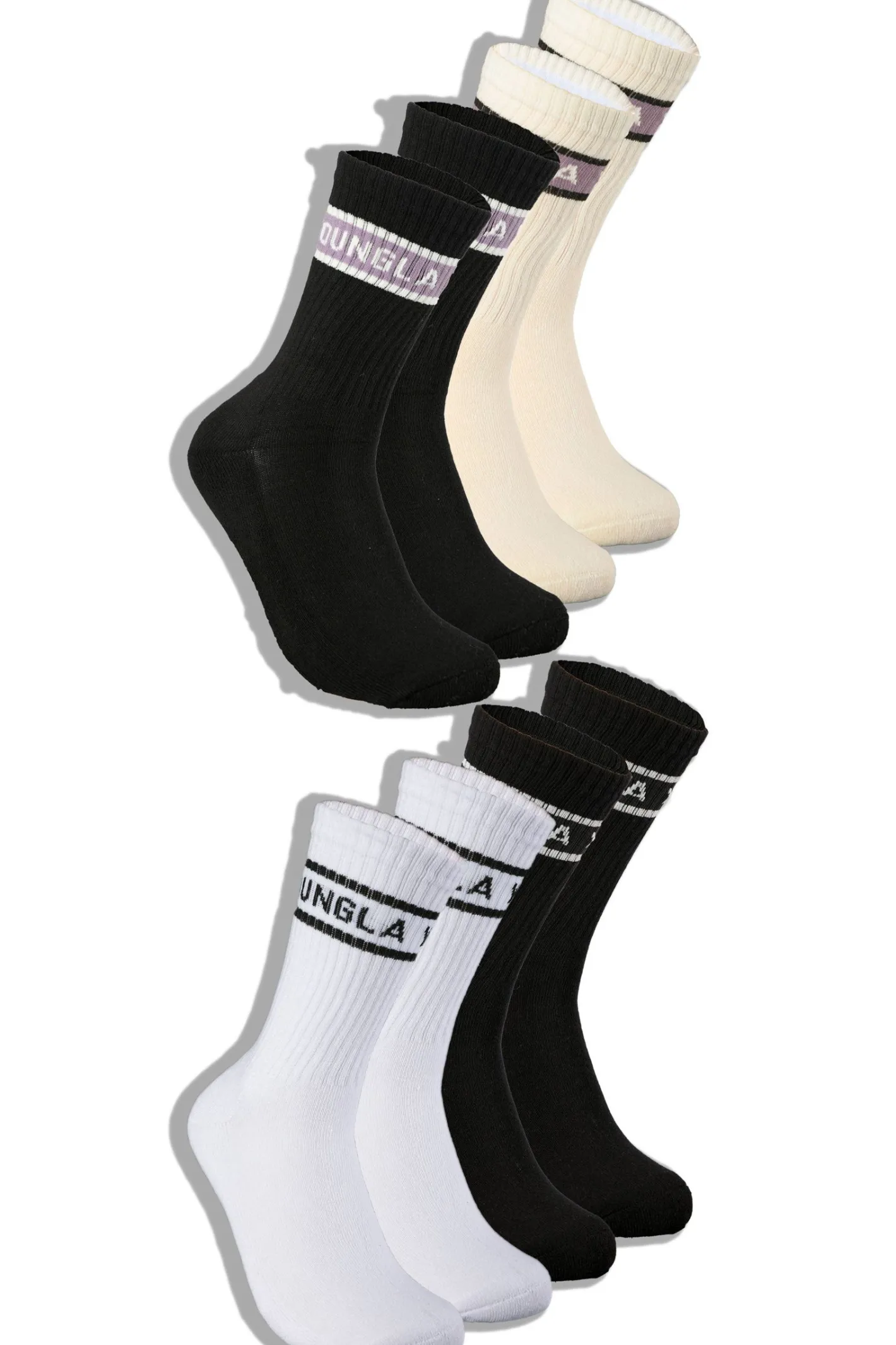 Youngla 712 High Top Socks 4-Pack<Men Accessories