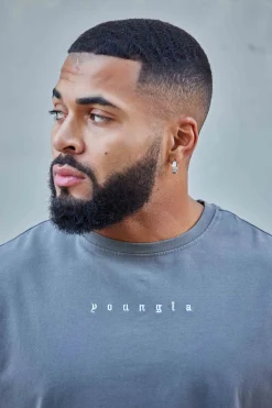 Youngla 481 Letter Tees<Men Shirts