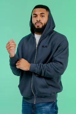 Youngla 515 Monarch Zip-Up Hoodie<Men Outerwear