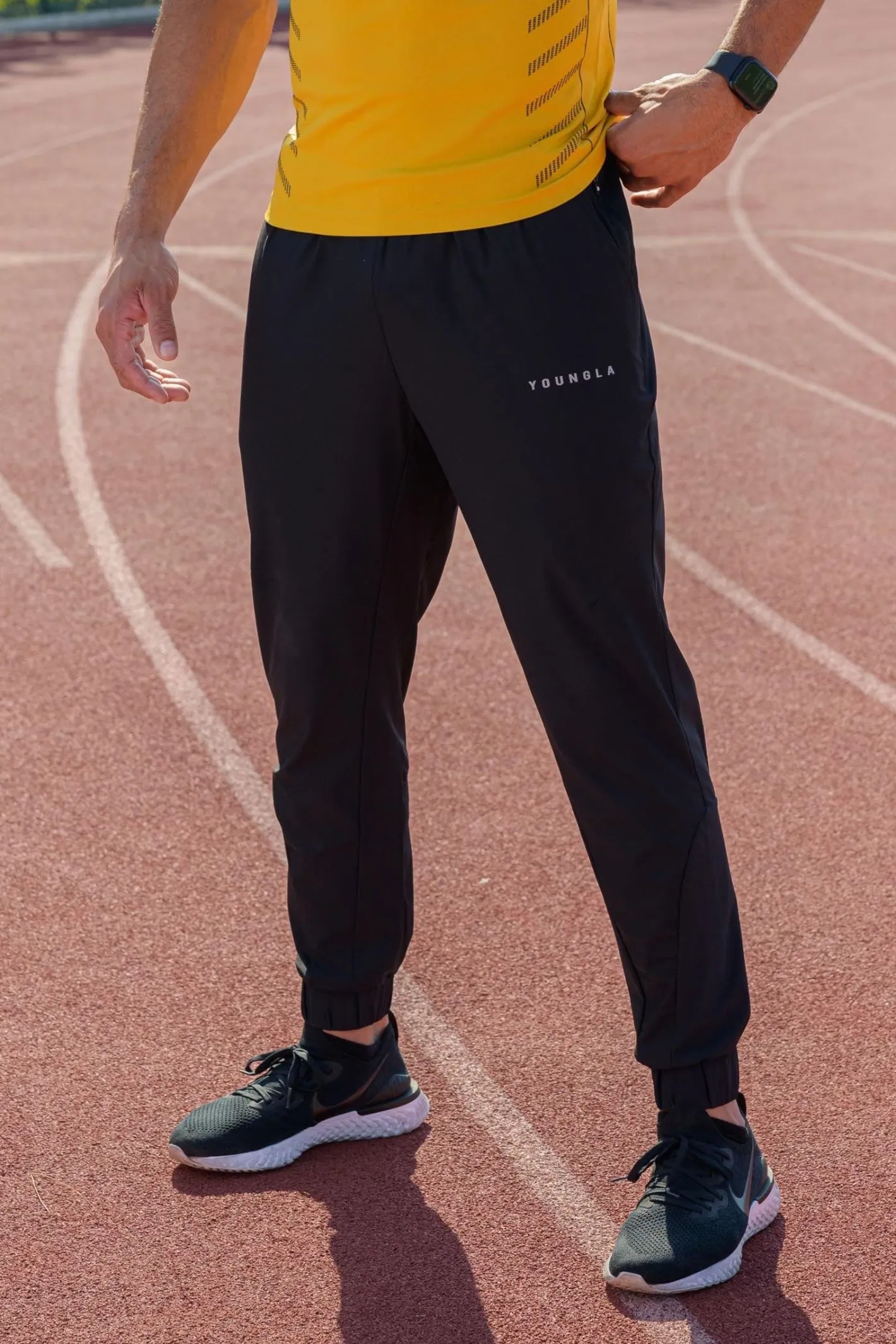 Youngla 237 Nylon Training Joggers<Men Joggers
