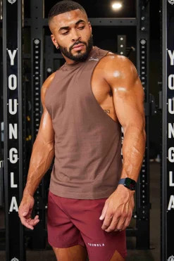 Youngla 338 Offset Delt Tanks<Men Tanks