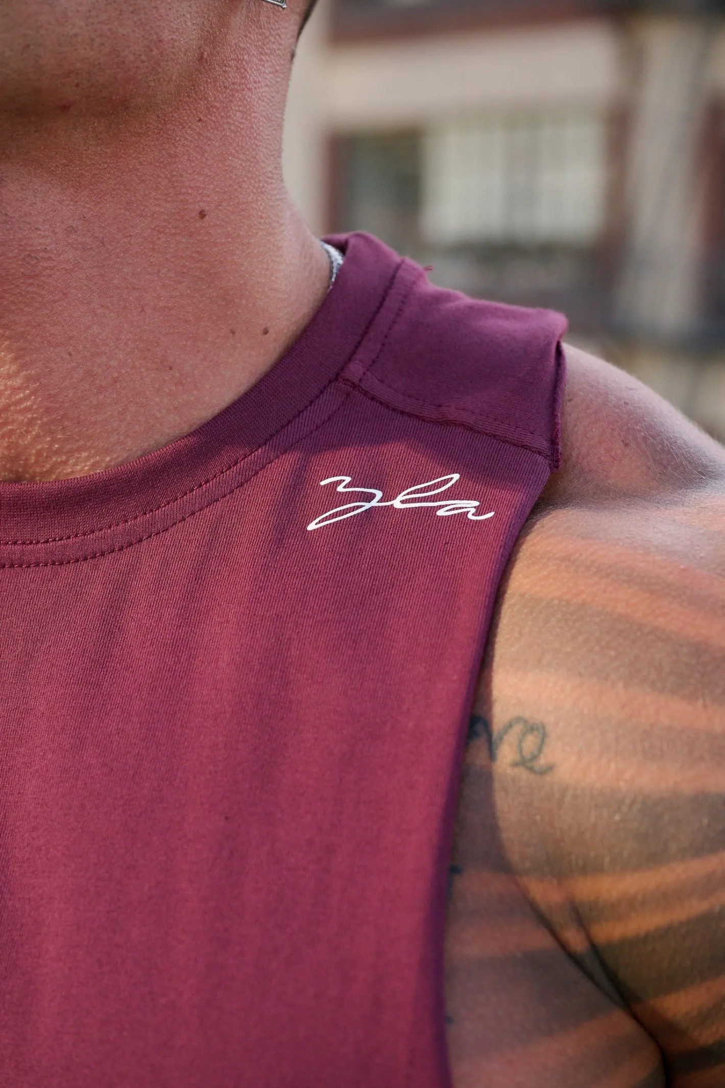 Youngla 338 Offset Delt Tanks<Men Tanks