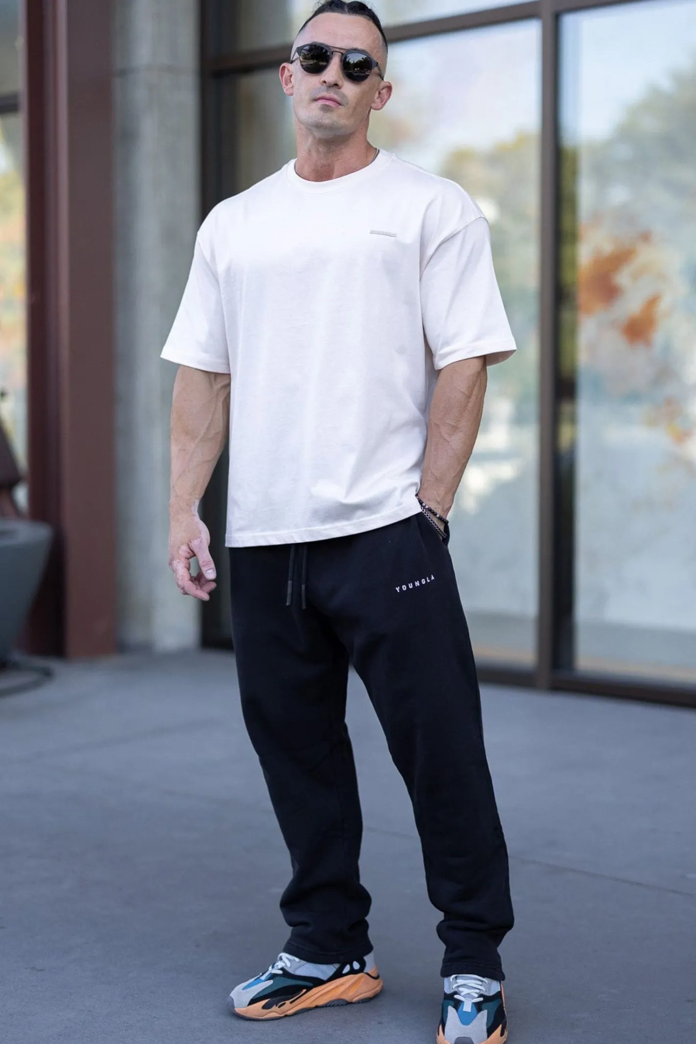 Youngla 261 Old School No Cuff Joggers<Men Joggers