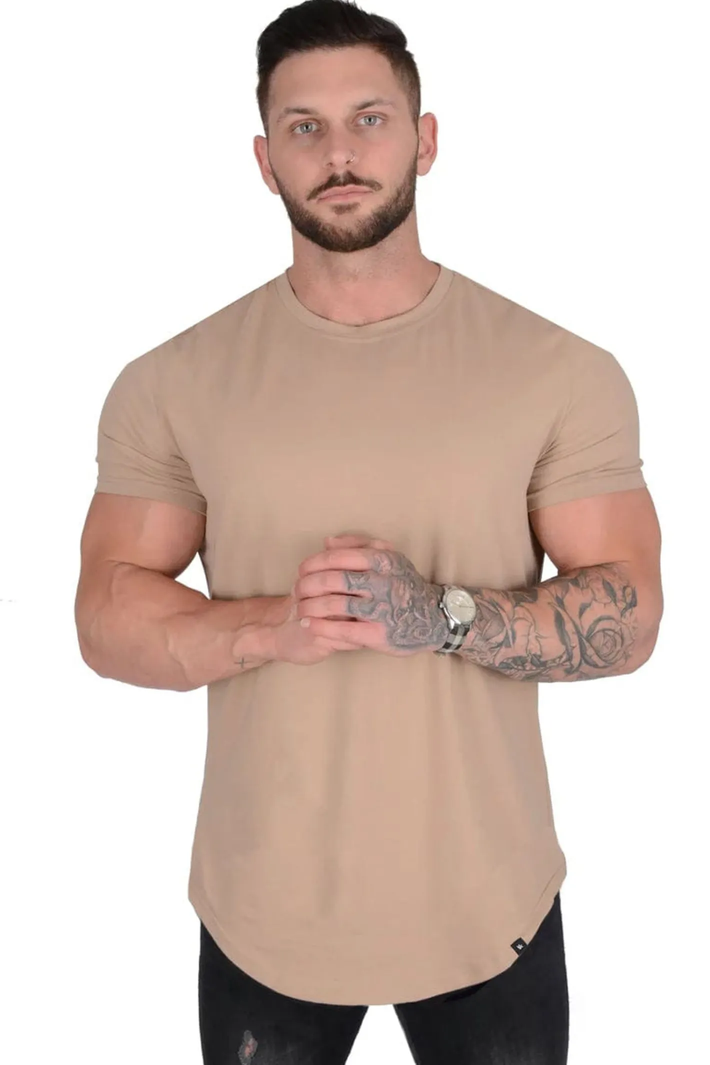 Youngla 402 Perfect Tee-Scallop Bottom<Men Shirts