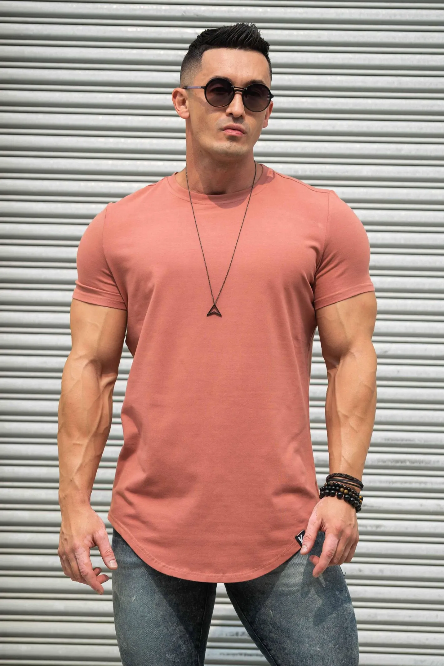 Youngla 402 Perfect Tee-Scallop Bottom<Men Shirts