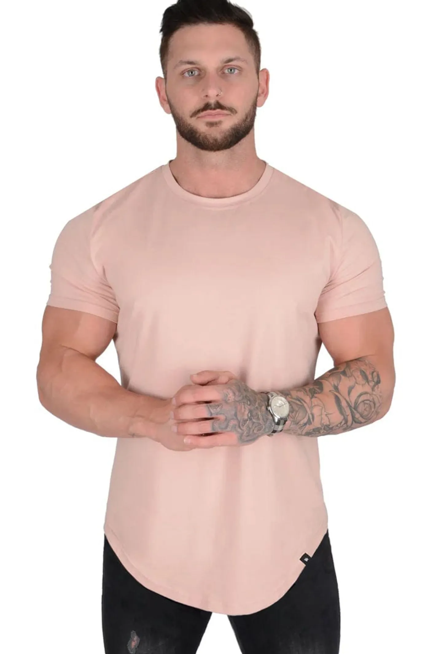 Youngla 402 Perfect Tee-Scallop Bottom<Men Shirts