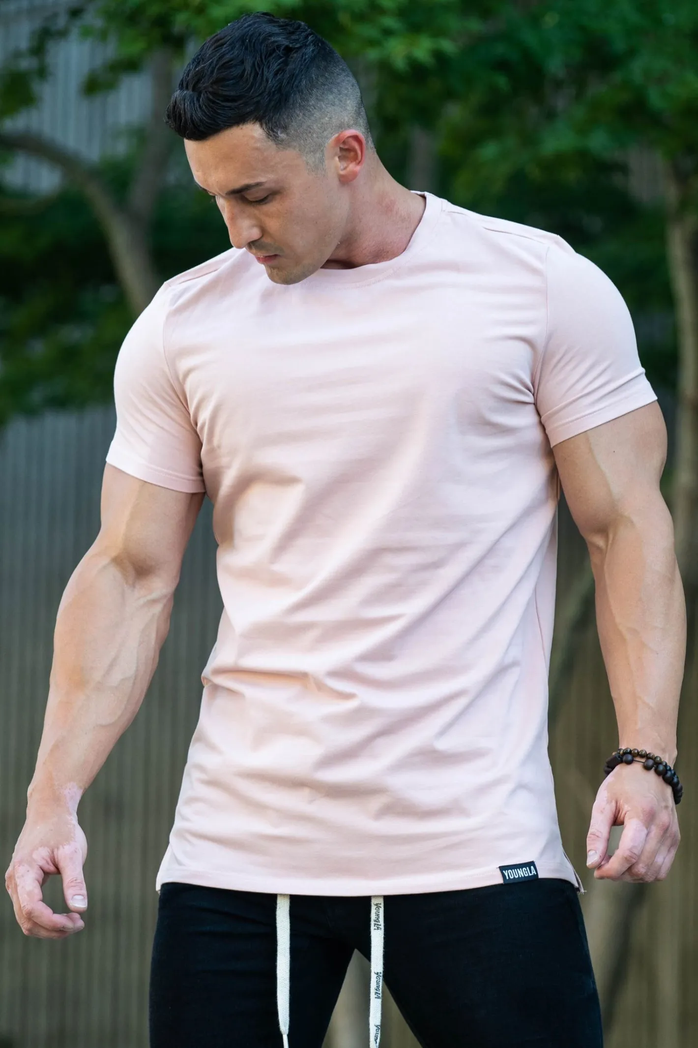 Youngla 411 Perfect Tee-Straight Bottom<Men Shirts