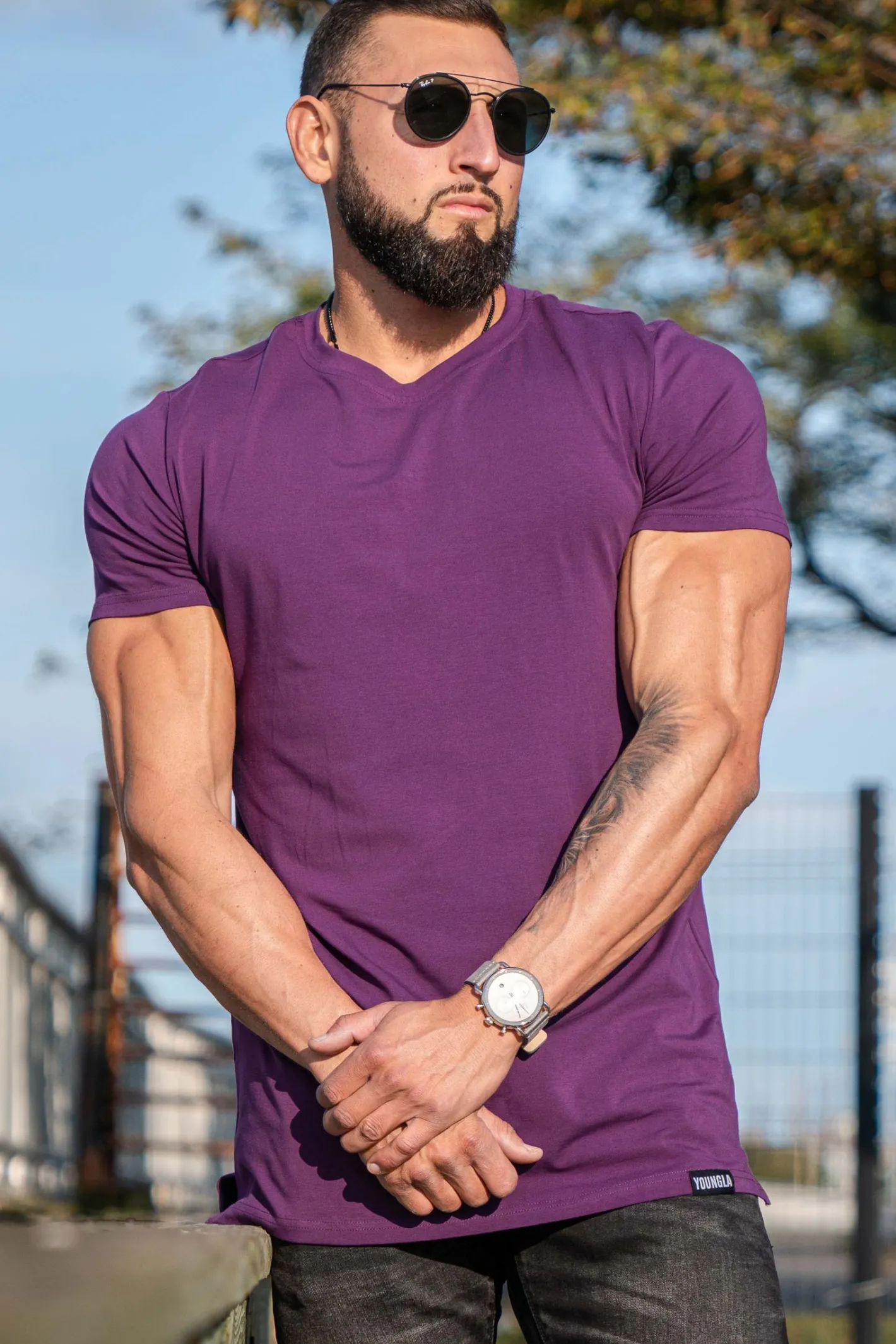 Youngla 411 Perfect Tee-Straight Bottom<Men Shirts