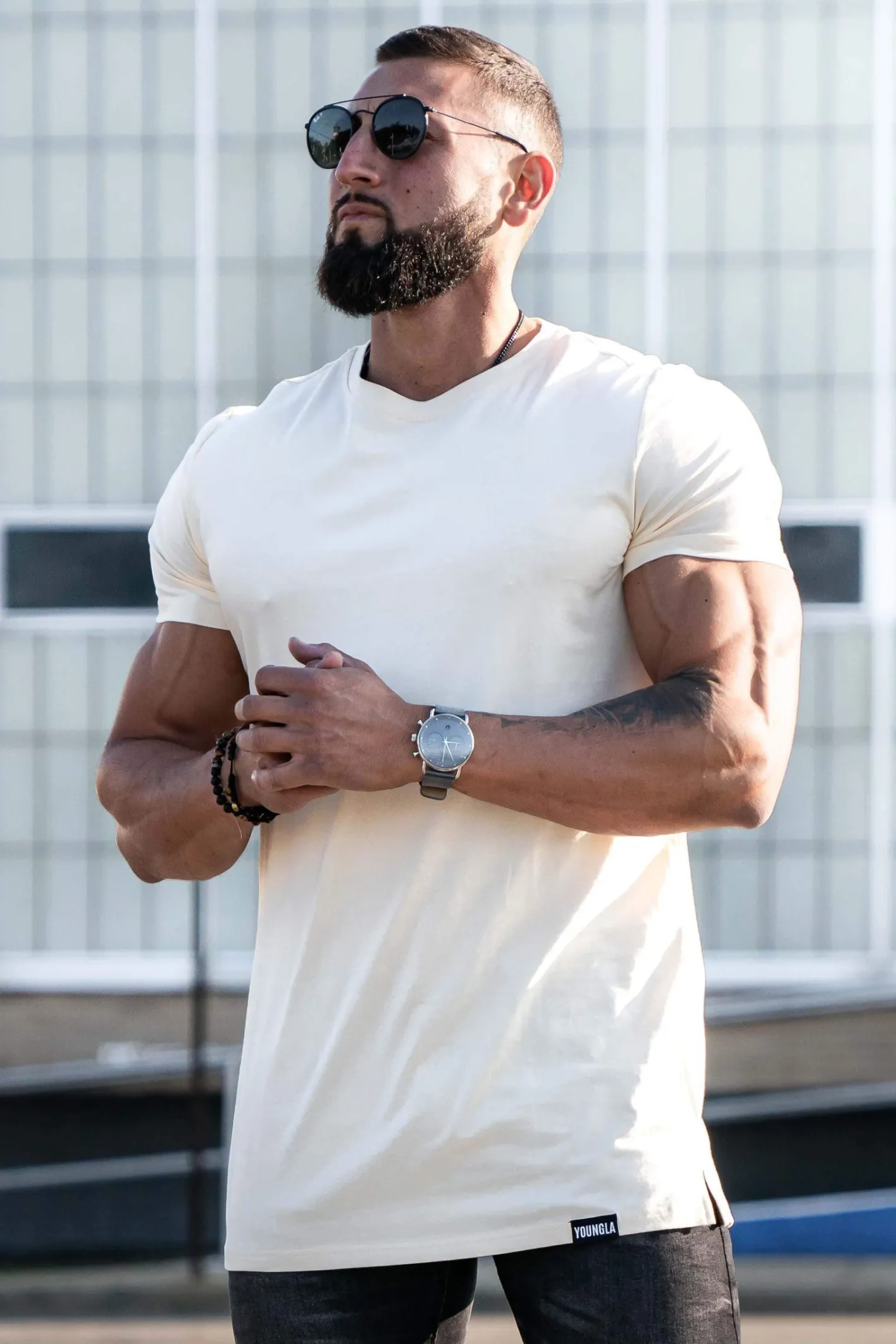 Youngla 411 Perfect Tee-Straight Bottom<Men Shirts