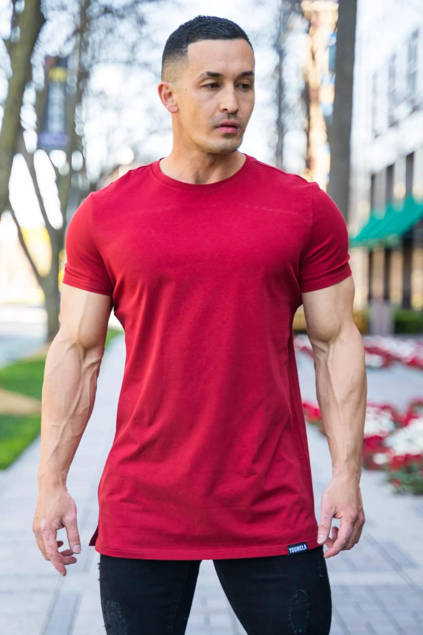 Youngla 411 Perfect Tee-Straight Bottom<Men Shirts