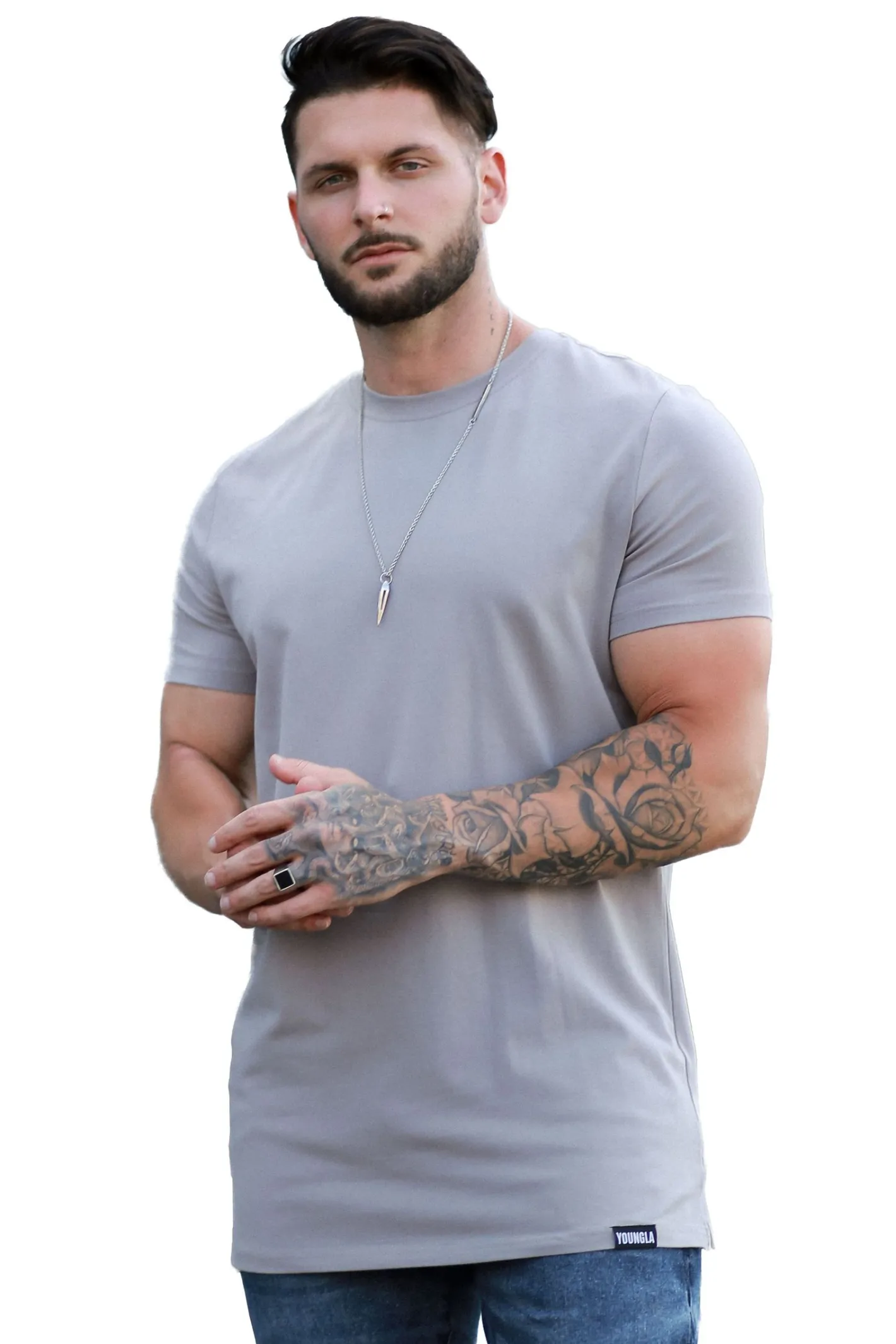 Youngla 411 Perfect Tee-Straight Bottom<Men Shirts