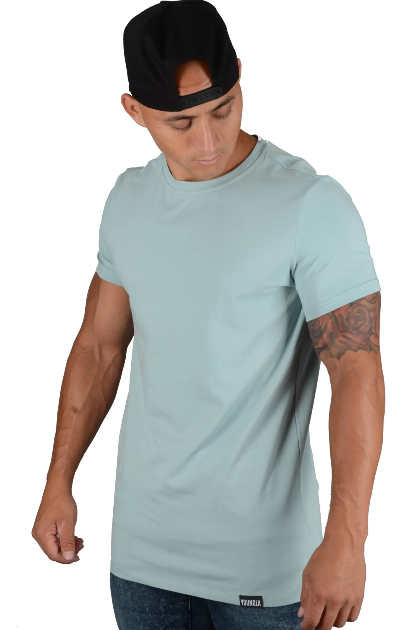 Youngla 411 Perfect Tee-Straight Bottom<Men Shirts