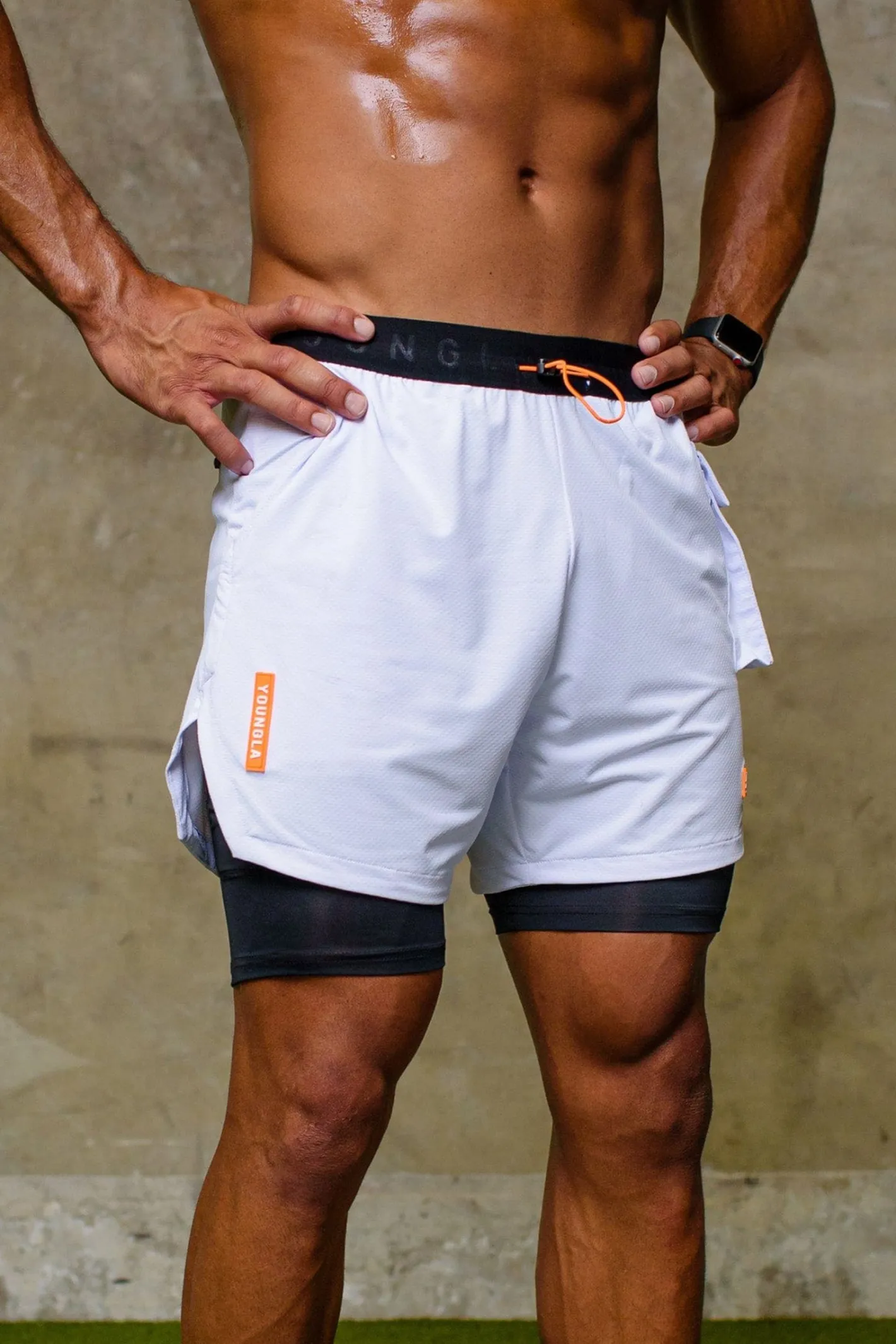 Youngla 121 Performance Line Compression Shorts<Men Shorts
