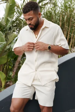 Youngla 448 Pleated Festival Shirts<Men Shirts