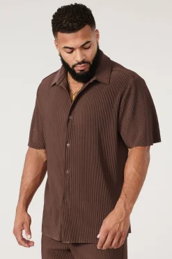 Youngla 448 Pleated Festival Shirts<Men Shirts