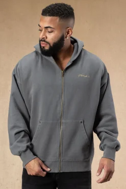 Youngla 546 Rivet Zipup Hoodies<Men Outerwear