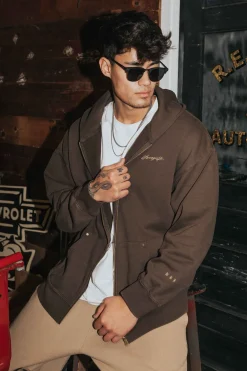 Youngla 546 Rivet Zipup Hoodies<Men Outerwear