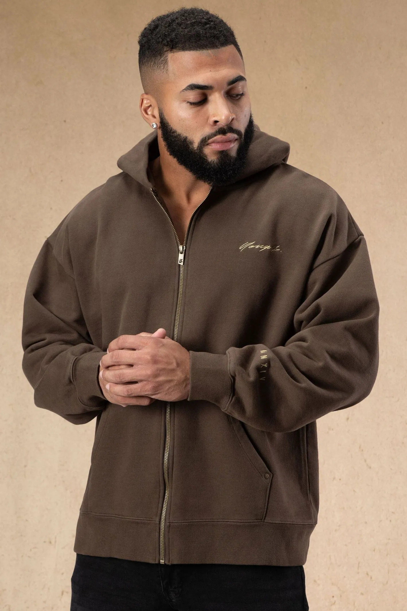 Youngla 546 Rivet Zipup Hoodies<Men Outerwear