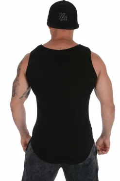Youngla 314 Scoop Bottom Ribbed Tank<Men Tanks