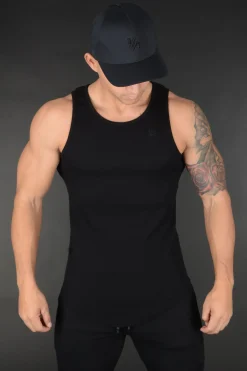 Youngla 314 Scoop Bottom Ribbed Tank<Men Tanks