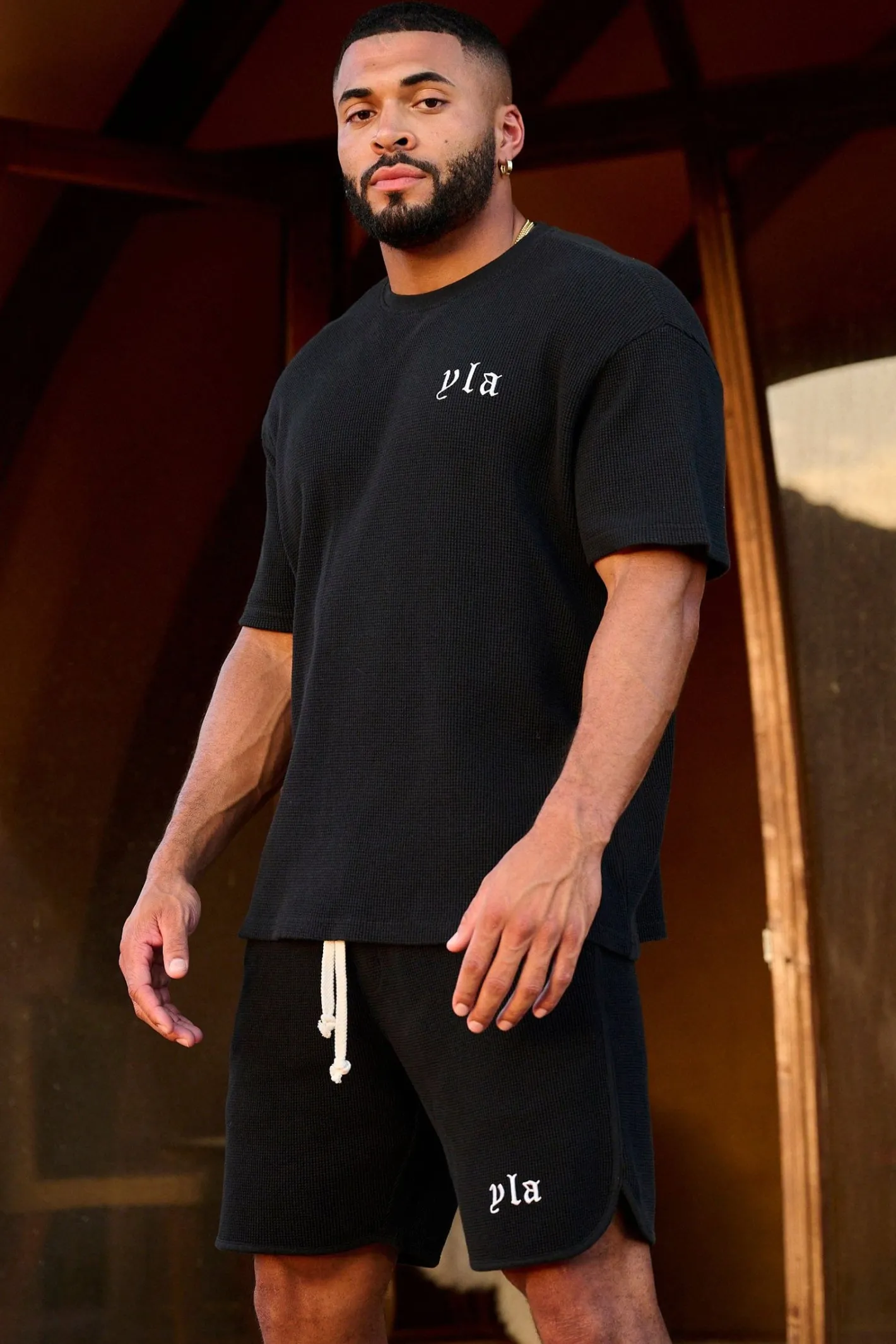 Youngla 427 Summer Waffle Tees<Men Shirts