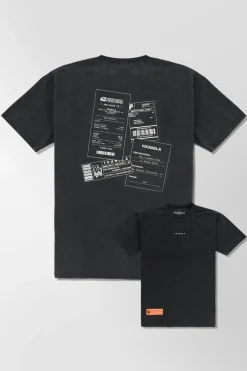 Youngla 449 Washed Drip Tees<Men Shirts