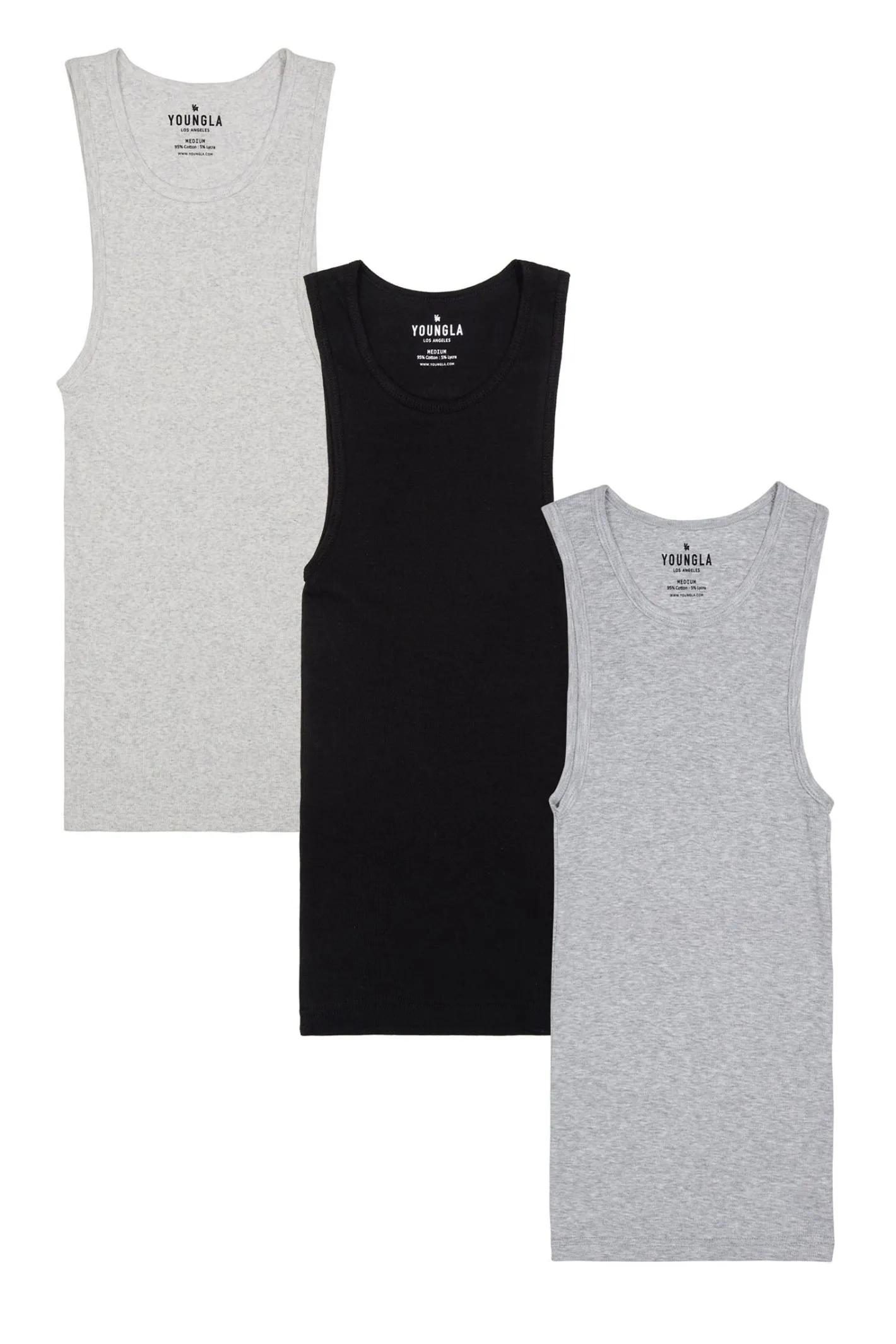 Youngla 340 Wife Lovers-3 Pack-New Colors<Men Tanks