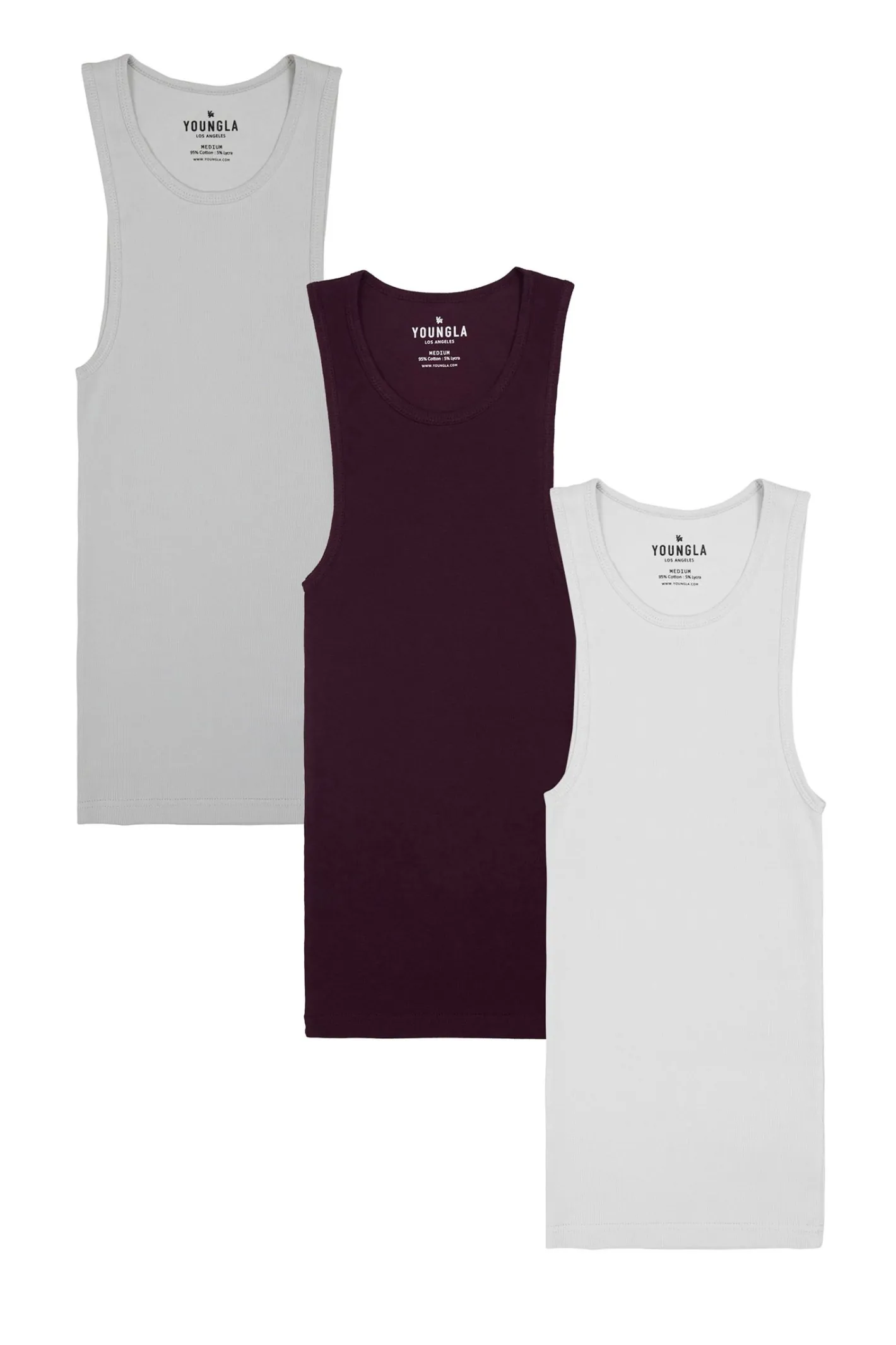 Youngla 340 Wife Lovers-3 Pack-New Colors<Men Tanks