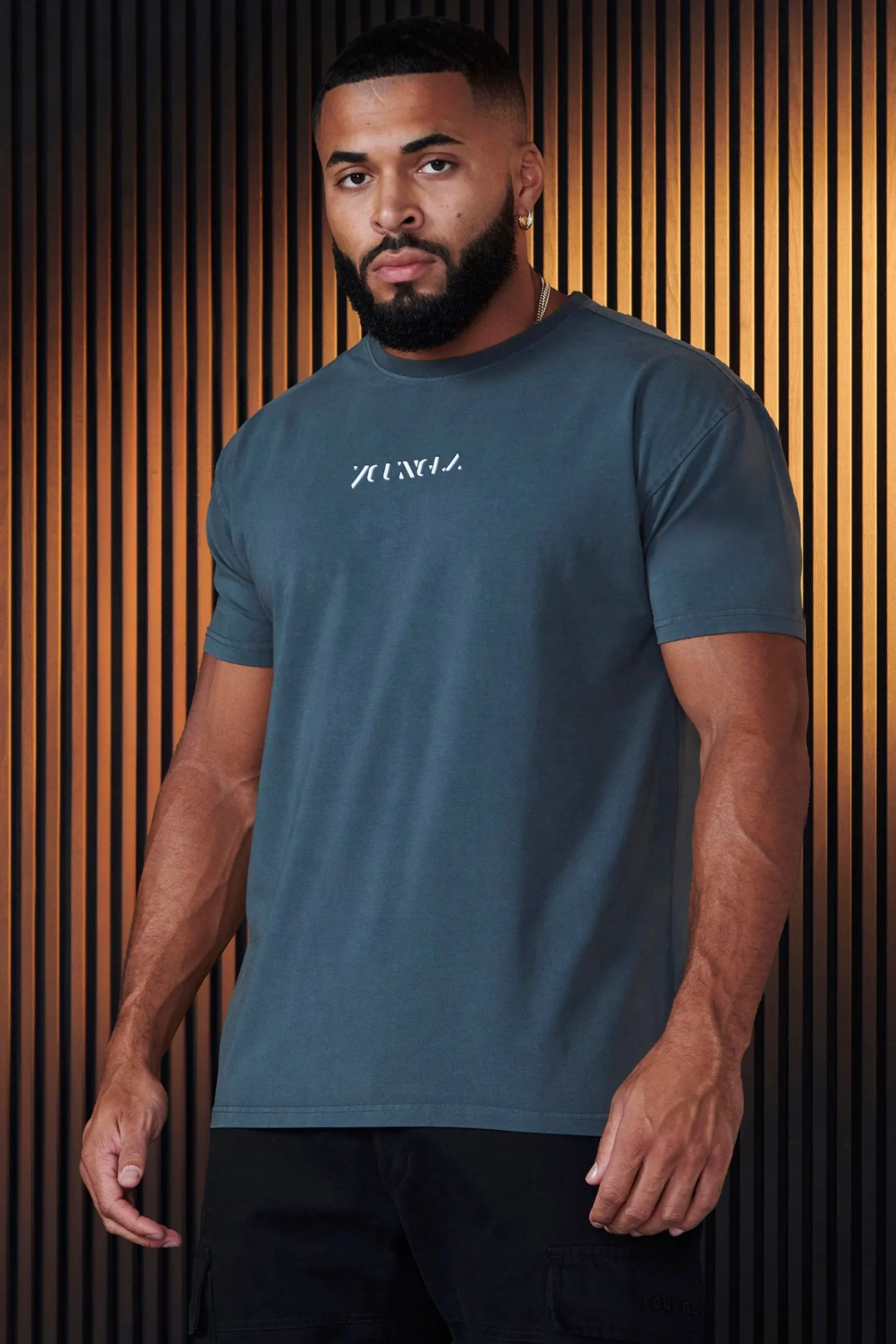 Youngla 470-Abstract Tees<Men Shirts