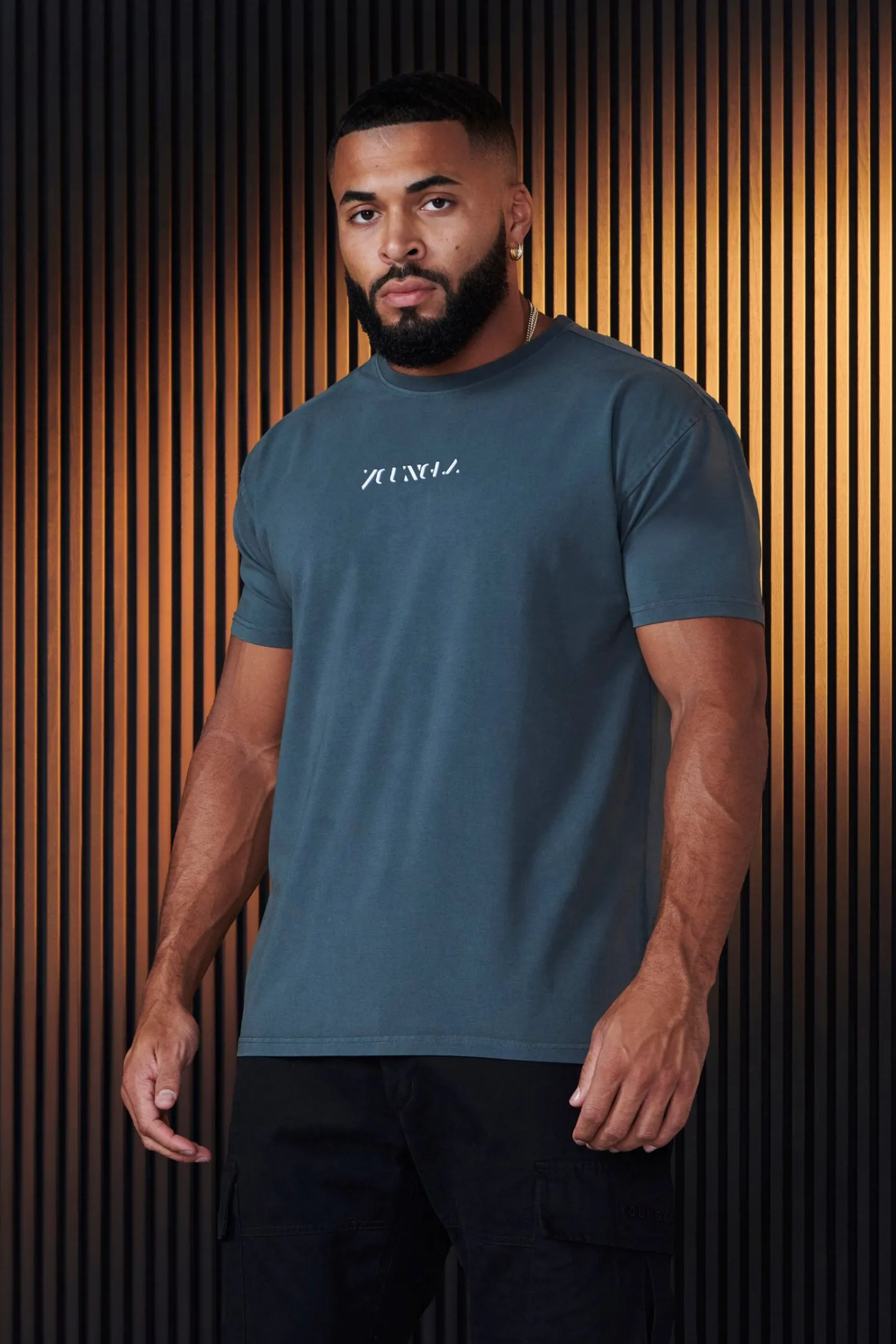 Youngla 470-Abstract Tees<Men Shirts