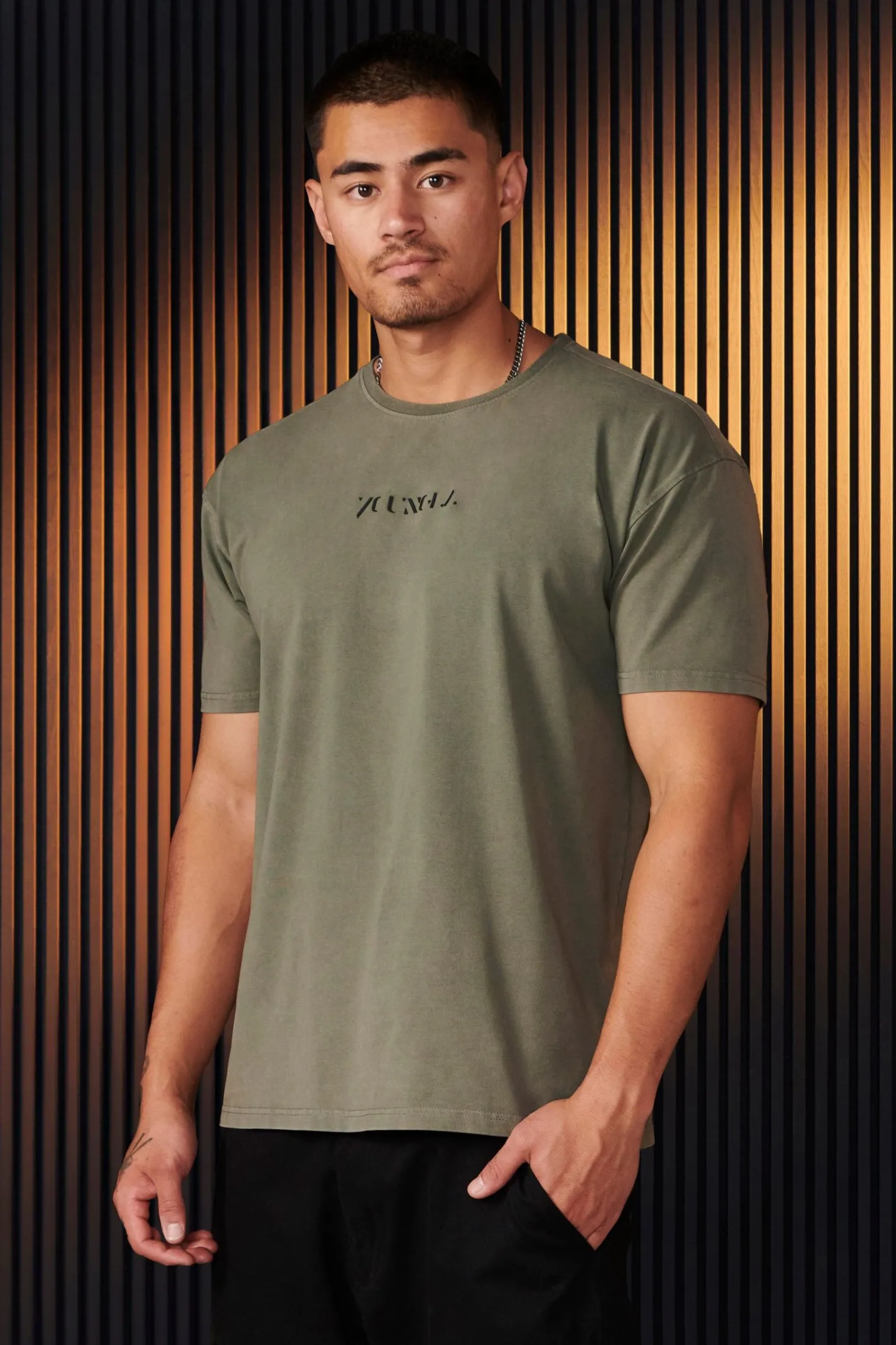 Youngla 470-Abstract Tees<Men Shirts