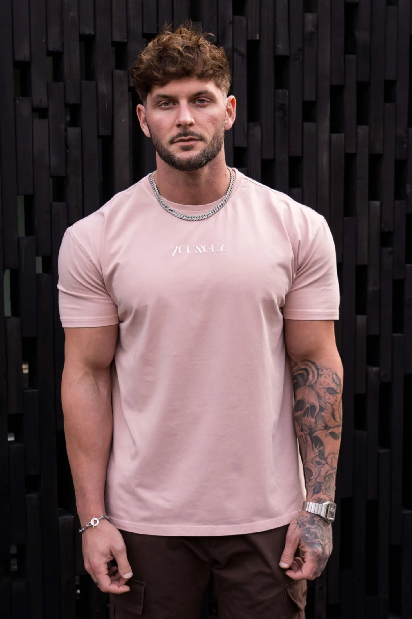 Youngla 470-Abstract Tees<Men Shirts