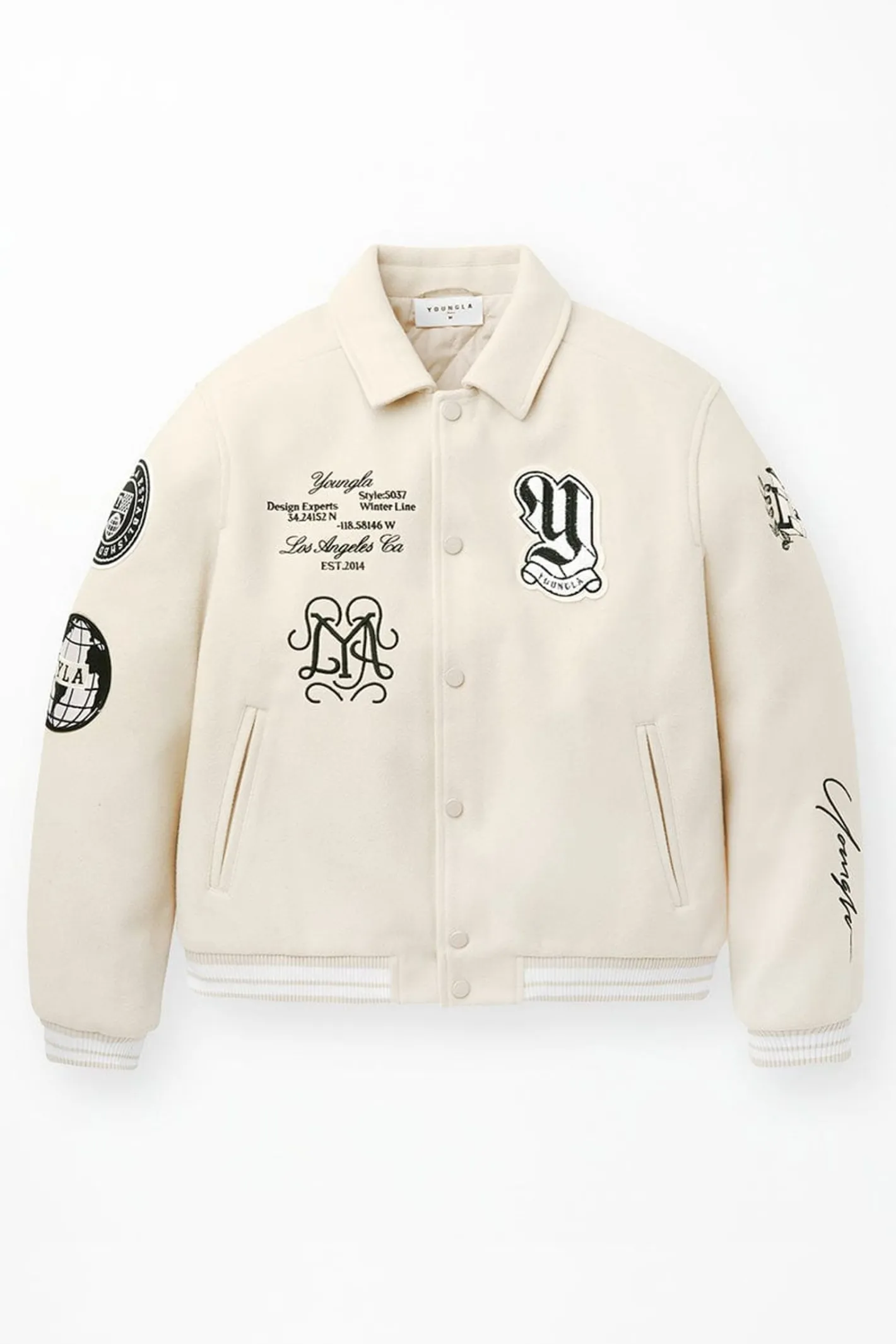 Youngla 569-Ace Of Spade Letterman<Men Outerwear